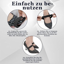 Tyafzzn 6 Pairs of Shoelaces Fixing Strap Football, Anti Slip High Heel Shoe Straps, Fixing Shoelaces Accessories for Holding Loose High Heels Shoes, Ferrous