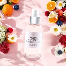 Body Botanic Bellini Sangrini Fine Fragrance Mist 4 Fl Oz 118 mL - an Irresistible Blend of Fresh-Picked Peaches, Valencia Orange, Bergamot, Raspberry, Apple Peel and Prosecco
