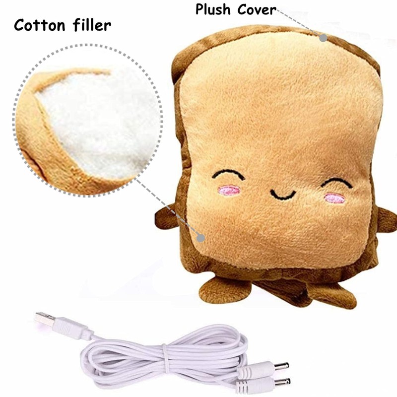 1 Pair USB Heated Gloves Winter Hand Warmers, Cute Soft