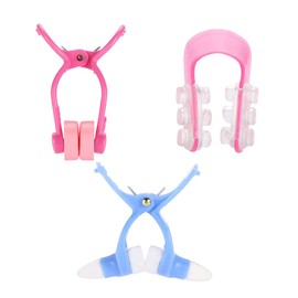 Risegun Nose Lift Up Shaping Clip Shaper Kit, 3Pcs/Set Nose Massager Roll Slimmer for Bridge Straightening Correction Nose Higher Set, Face Soft Padded Beauty Tool