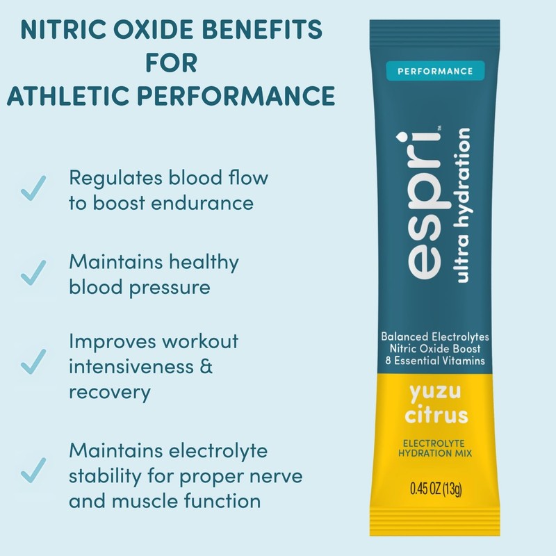ESPRI Nitric Oxide Boost Performance Drink Mix, Yuzu Citrus, Ultra