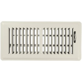 Shoemaker Manufacturing, Khaki Light, 4x12, Premium Floor Register, All Steel Heavy Duty Vent Cover