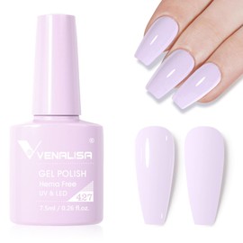 VENALISA Purple Gel Nail Polish, 1 Pcs Light Purple Lavender Pastel Gel Polish Soak Off UV Gel DIY at Home Manicure Salon Nail Art For Girls Women