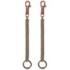 [PATIKIL] Retractor Bull Coil Spring Key Chain 2pcs Anti-lost Key