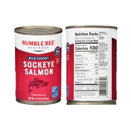 Bumble Salmon Bee Wild Caught Sockeye | Pack Of 3 | 14.75 Oz Per Can | Gluten Free | High Protein | MSC Certified Sustainable Seafood | For Sandwiches Or Recipes | RcTechDistro Bundle Box