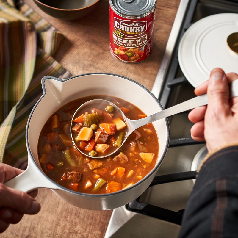 Campbell’s Chunky Soup, Beef Soup with Country Vegetables, 18.8 Oz