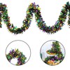 MEISH Mardi Gras Tinsel Garland Hanging Tinsel Ornament 2m Purple