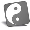 Fridge Magnet bw - Yin Yang Yoga Meditation #40157