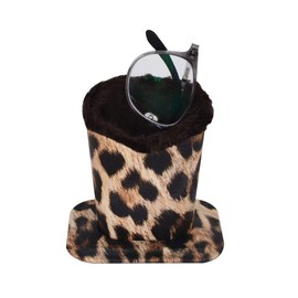 Bleiou Pack of 2 Soft Plush Lined Eyeglasses Holder Stand Protective Glasses Holder Stand (Yellow)