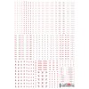 HiQparts 1/144 RB03 Caution Decal Red & Gray 1 Piece