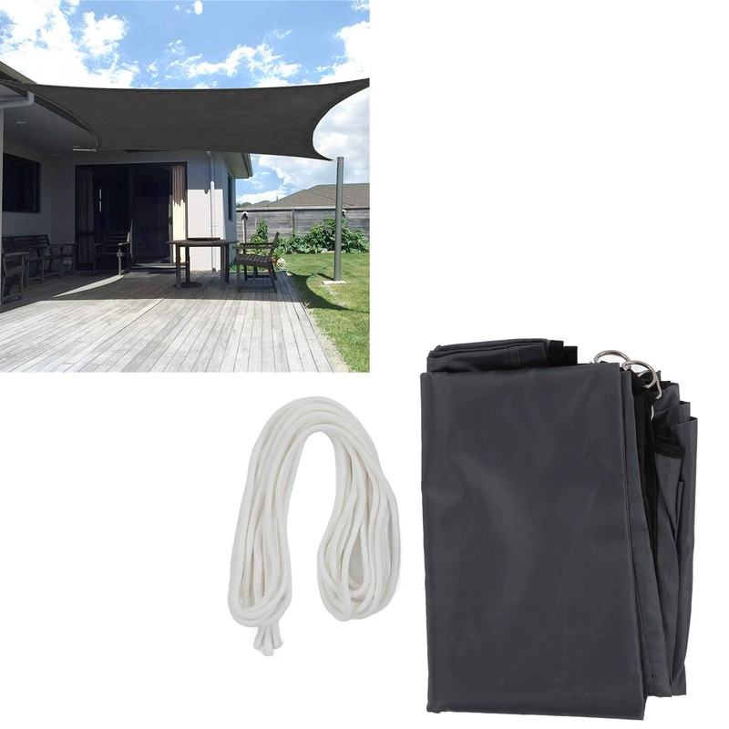 Rectangular Sun Shade Sail 2x3 Meter Foldable Wear Resistant Oxford
