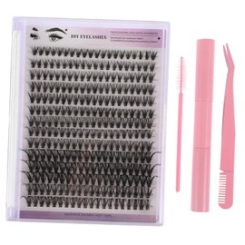 TOVINANNA Individual Eyelash Kit Diy Lash Bond Seal Natural Look Cluster Lashes Makeup Supplies