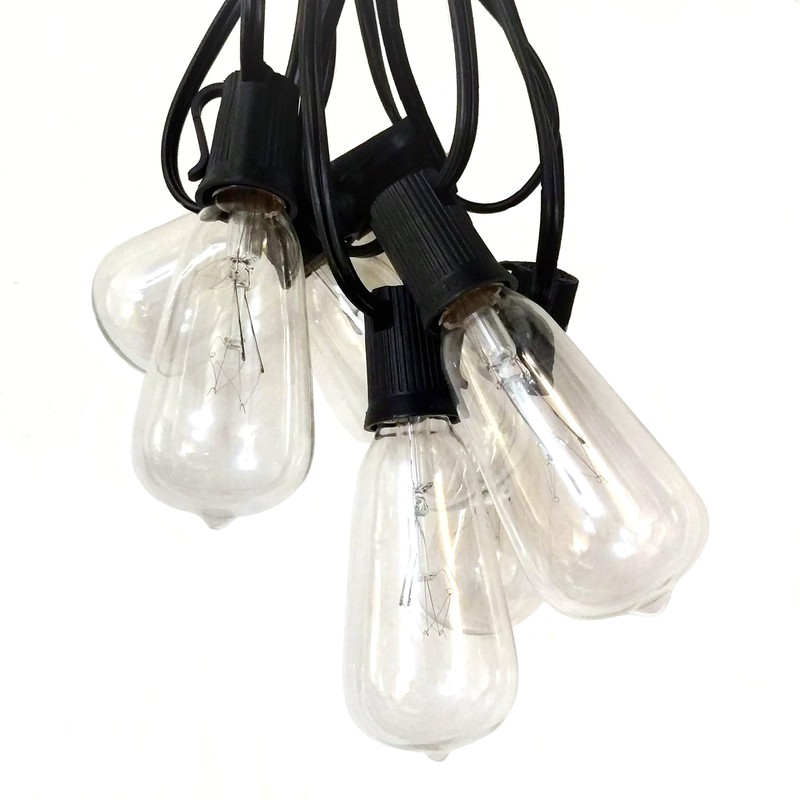 Hometown Evolution, Inc. Vintage Edison Outdoor String Lights (ST40 Clear