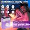 JMDHKK Smart Alarm, Multi-Function Security Device with Light-Sensing, Vibration, and