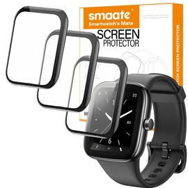 smaate 3D Screen Protector Compatible with S7 1.85 inches TOZO Smartwatch, PMMA, Full Coverage, 3 Pieces