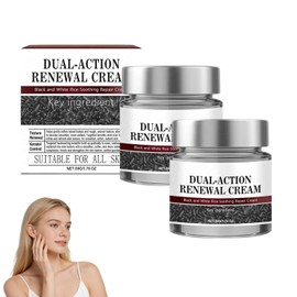 2pcs Dual-Action Renewal Cream，Hidratante facial, suaviza la piel, mejora la barrera cutánea, adecuado para todo tipo de piel