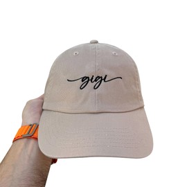 Gigi Dad Hat Embroidered Baseball Cap Custom Embroidery Dad Cap Khaki #129