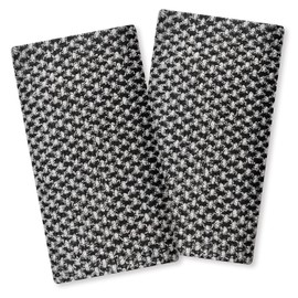 2 Stück Peeling-Handtücher, extra langes Peeling-Duschtuch, Rückenschrubber für die Verwendung unter der Dusche, Peeling-Rückenschrubber für Männer und Frauen, Körperreinigung (Schwarz)