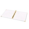 russell+hazel Patent Mini 3 Ring Binder, Dew, 7” by 9”