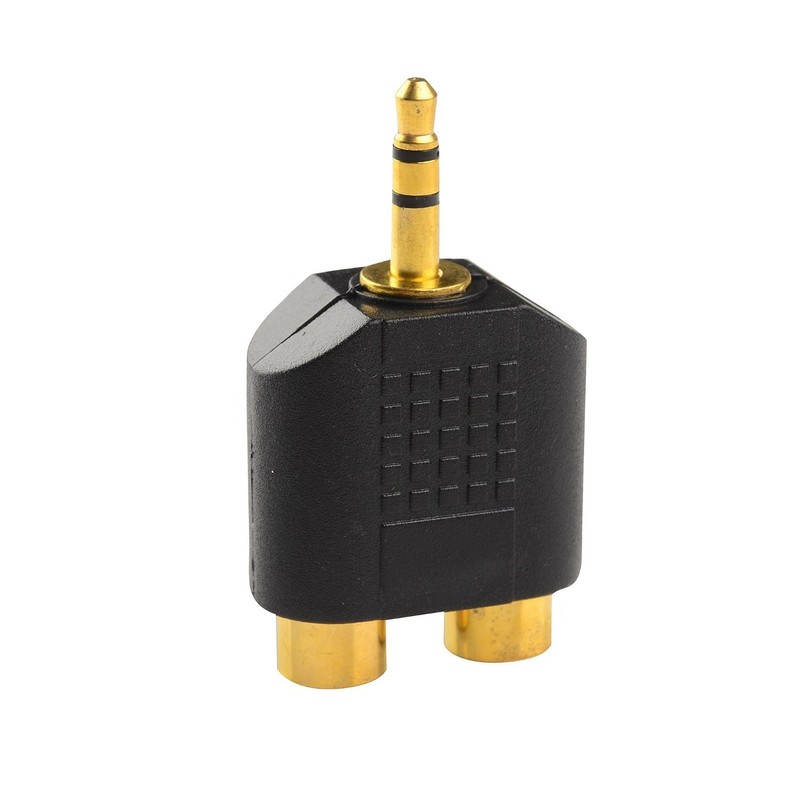 CERRXIAN LEMENG (2-Pack of) Gold Plated 3.5mm Stereo to 2-RCA