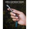 TISUR Titanium EDC Pry Bar, Keychain Prybar Multitool With Beer