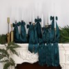 Teenyyou 12 Pcs Green Christmas Candlestick Bows Decor 13 Inch