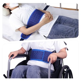 Restraints for Bed Restraint Strap for Headboard Adults, Adjustable Wheelchair Seatbelt, Anti-Fall Waist Belt, Elderly Fall Prevention Devices, Hospital Restraints Bed Straps to Secure Safety