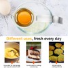Premium Stainless Steel Egg Separator, Food-Grade Yolk White Filter, Durable
