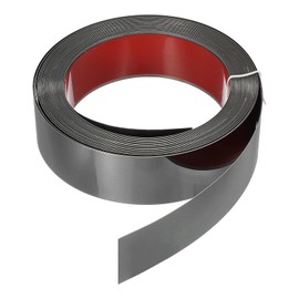 HARFINGTON Metal Wall Trim 26.2ft x 1.57" Peel and Stick Molding Trim Self Adhesive Stainless Steel Electroplate Finish Metal Strip Trim for Wall Ceiling Mirror Frame Border Edge, Black