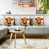 VLYX Highland Cow Cushion Covers, Highland Cow Decorations, Scottish Gift