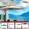 Formosa Covers 9ft Cantilever Hanging Umbrella 8 Rib Replacement Canopy