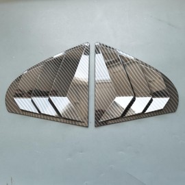 ZiWen 2X Sport Style Quarter Window Scoops Louvers for Mitsubishi Lancer Evolution X 2008-2017 (Carbon Fiber Print)