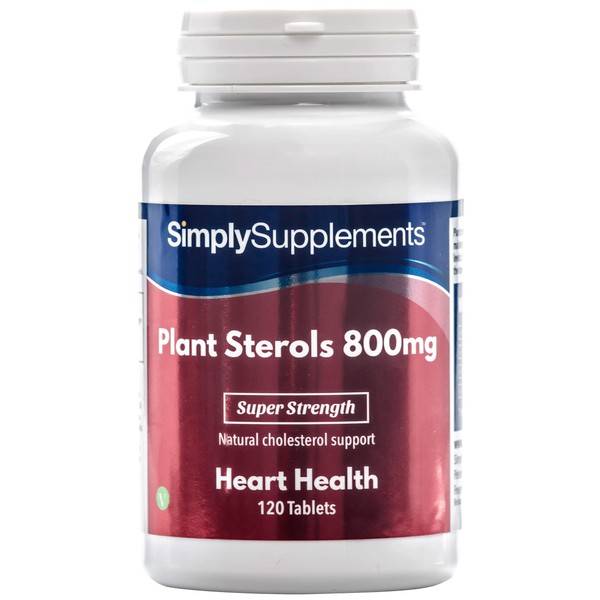 SimplySupplements Plant Steroles 800 mg - 120 Tablets - Suitable for Vegans - Supply for up to 4 Months
