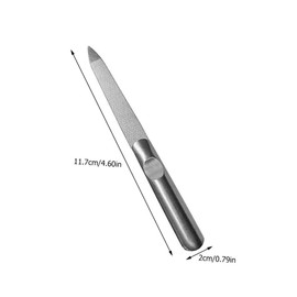 Baluue 4pcs Stainless Steel Nail File Practical Manicure Tool for Precision Filing and Shaping Non Design for Smooth Nail Care and Art Suitable for All Types