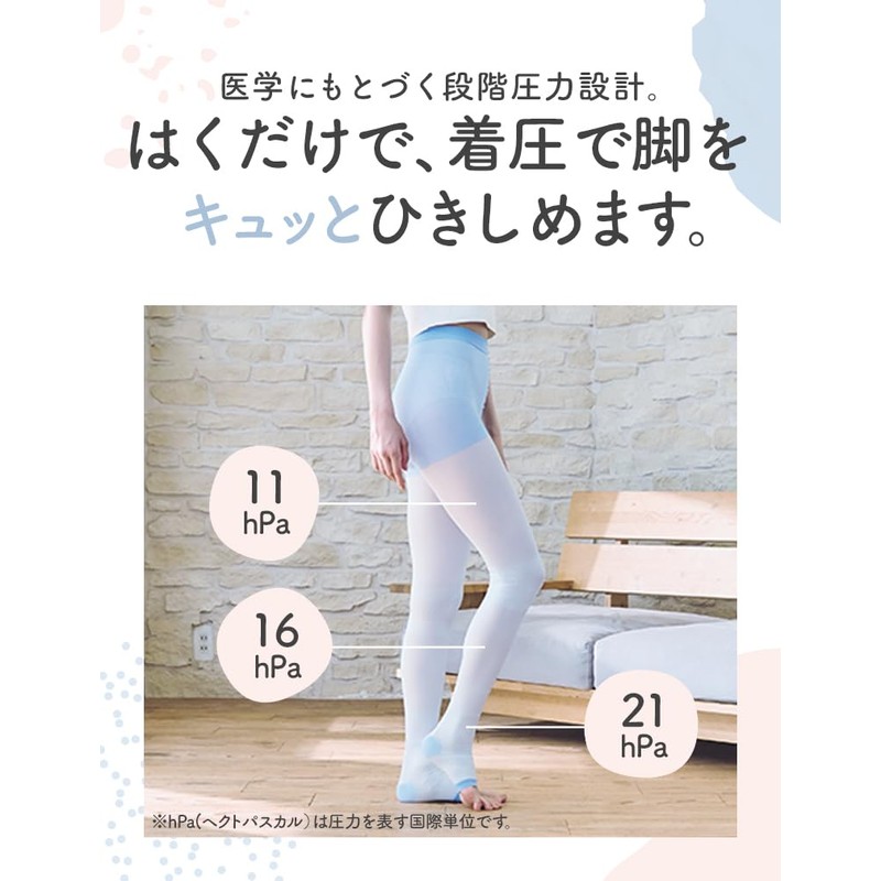 着圧スパッツ メディキュット ボディシェイプ 寝ながらクールスパッツ 骨盤 L 夏用