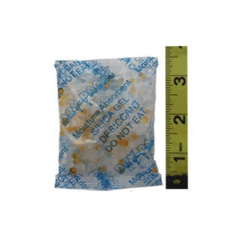 Absorbent Industries Dry-Packs Orange Visible Indicating Silica Gel Rechargeable Dehumidifier