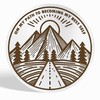 5 Year AA Sobriety Coin - Inspirational Mountain Design AA
