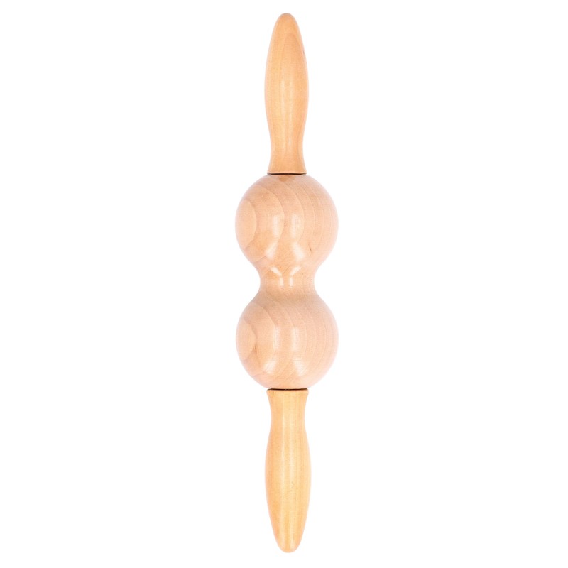 Wooden Meridian Massager Roll Stick Back Waist Neck Shoulder Spine