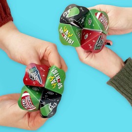 Big Dot of Happiness The Big Game - Football Party Cootie Catcher Game - Prediction Fortune Tellers - Set of 12