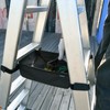 Homakover 1680D Black Ladder Organizer, Portable Tool Bag for Telescoping