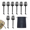 YAFIYGI 8Pcs Web Dominator Molle Strap Keepers with Elastic String
