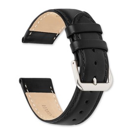 deBeer Stage Coach Leather Watch Band - 18mm - Black