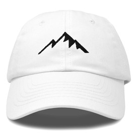 DALIX Outdoor Cap Mountain Dad Hat Hiking Trek Wilderness Ballcap in White