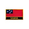 Uijokdef 1 PCS Samoa Flag Patches Iron On or Sew