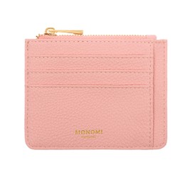 MONOMI Card Holder with Coin Pocket, pink, Classic