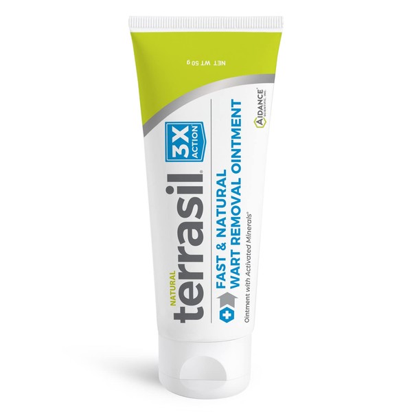 Wart Relief - Safe for Sensitive Skin Natural Patented Formula by Terrasil (50gm Regular Tube)