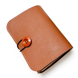 PU Leather Case Carrying Bag for Game Boy Color/Game boy Advance/Game boy Pocket, Anbernic RG351V, Retroid Pocket 1 - Portable Travel Case, Protective Pouch for Handheld Retro Game Console (Brown)