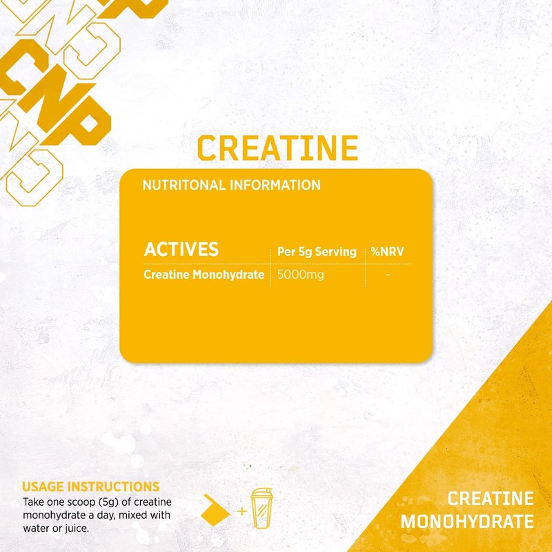 CNP Professional Creatine Range, 500g / 250g Creatine Monohydrate Powder,