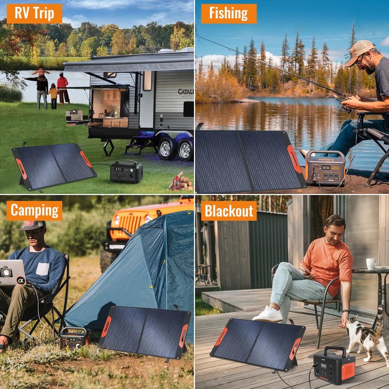 100W Foldable Solar Panel - Charger for Power Stations |