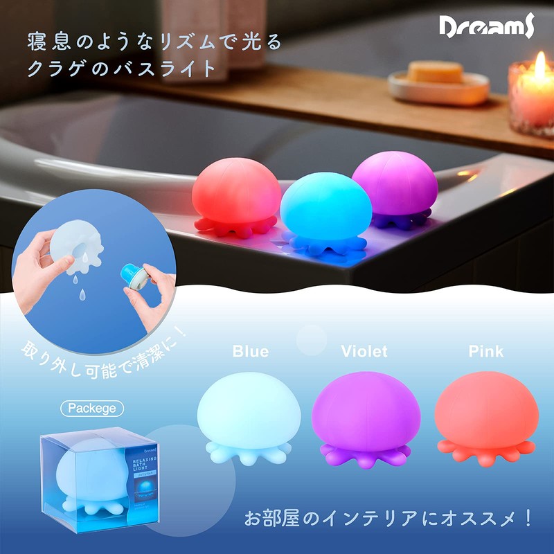 Dreams BAC64141 Bath Light, Blue, Diameter 3.1 inches (8 cm),